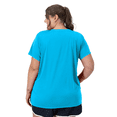 thumbnail image 3 of Hanes Just My Size Cool DRI Women's V-Neck T-Shirt (Plus ) Process Blue 1X, 3 of 4