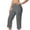 Gray, variant on Levmjia Womens Yoga Pants 3/4 Length Workout High Waisted Leggings with Pockets Button Detail Soft Stretchy Polyester for Exercise Gym Running Casual Wear