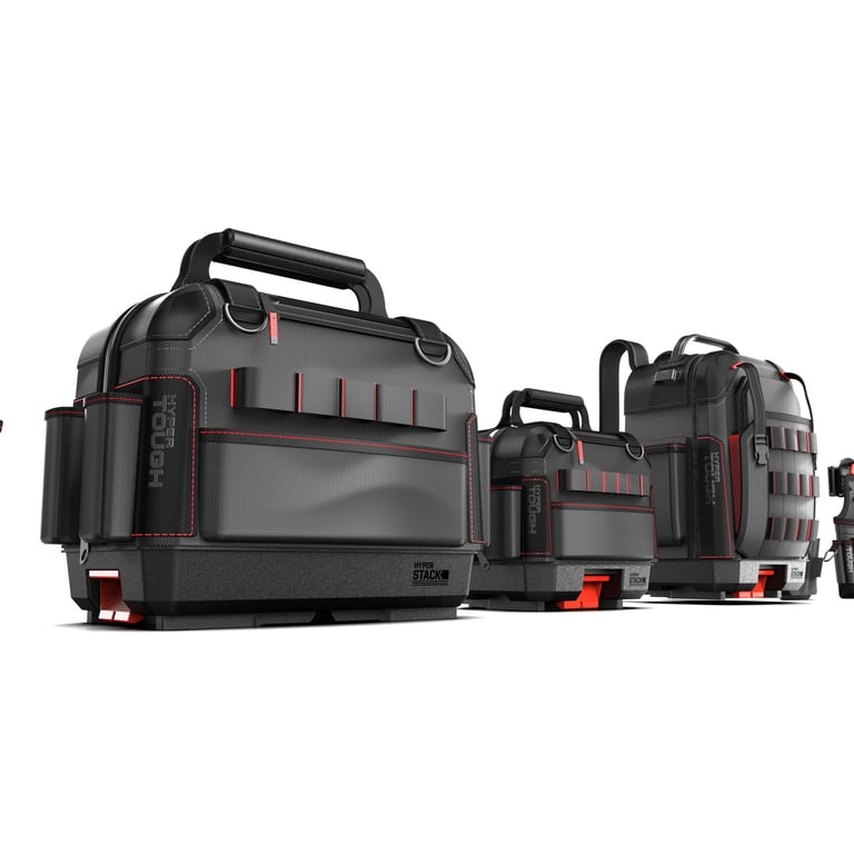 Hyper Tough Hyper Stack Full Size Tool Bag – Heavy-Duty, Stackable
