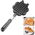 thumbnail image 1 of Jinsinto Heart-Shaped Waffle Pan Aluminum Alloy Waffle Maker Non-Stick Pancake Pan Waffle Pan for Kids Christmas Cakes, 1 of 5