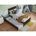 thumbnail image 4 of AFI Nantucket Twin Wood Platform Bed with Footboard and Twin Trundle, Walnut, 4 of 15