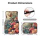 thumbnail image 5 of Balery Butterflies In Blooming Garden Juego de 4 Alfombrillas para Auto, Revestimientos de Caucho Resistente, Diseño Antideslizante, 5 of 7