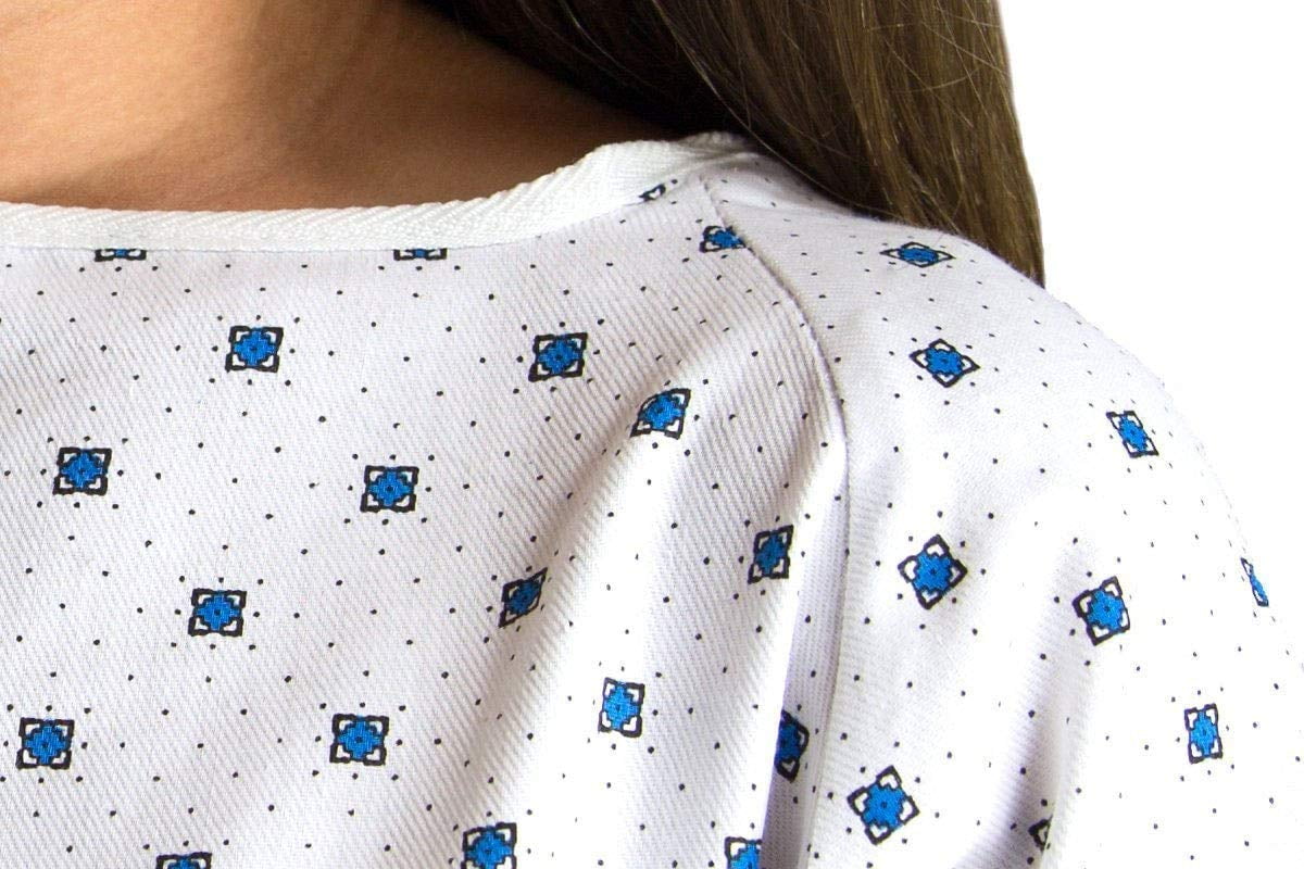 Buy 3 Pack Deluxe Demure Print Hospital Gown / Hospital Patient Gown