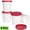 Red, variant on Every Moment Counts 2PC Ice Cream Containers with Lid, Leak-Free Ice Cream Containers with Silicone Lids, Meal Prep Containers Snack Containers Free Stackable Food Containers