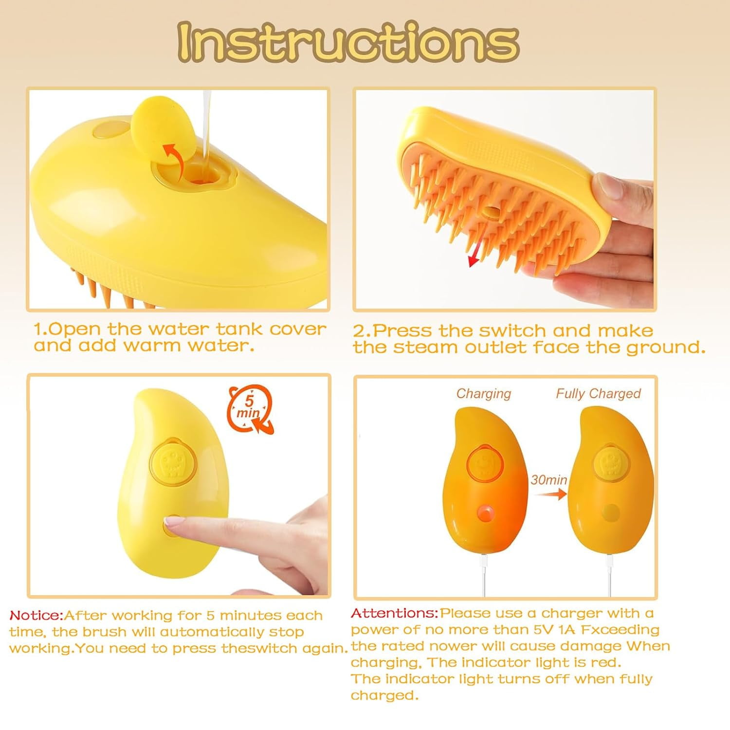 Cat Steam Brush, Steamy Cat Brush - 3 in1 Cat Steamy Brush, Cat Brush for Massage, Steam Brush for Cats, Cat Brush with Steam, Cat Brush Steamer for Removing Tangled, Cat Steam Brush for Cat