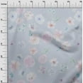 thumbnail image 2 of oneOone Cotton Poplin Fabric Flower Watercolor Print Sewing Fabric BTY 42 Inch Wide, 2 of 4