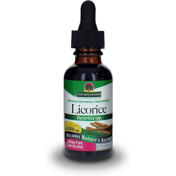 Nature's Answer Licorice Root Liquid Supplement 1 Fluid Ounce Daily