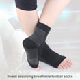 thumbnail image 3 of Neinkie Plantar Fascitis Socks Compression Socks Toeless Ankle Swelling Relief Foot Sleeve Compression Support Ankle Splint for Plantar Compression Sleeve, 3 of 7
