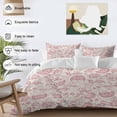 thumbnail image 3 of 3 Piece Abstract Spring Floral Duvet Cover Set Queen Size, Microfiber Comforter/Quilt Cover with Corner Ties and 2 Pillowcases, Farmhouse Summer Botanical All Season Soft Bedding with Zipper Closure, 3 of 8