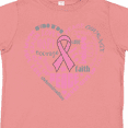 thumbnail image 4 of Inktastic Breast Cancer Awareness Heart Words Boys or Girls Toddler T-Shirt, 4 of 5