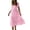 Pink, variant on Plus Size Wedding Dresses - Solid Color, V-Neck, Sleeveless, Maxi for Summer White XXL