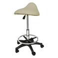 thumbnail image 4 of PureSana Chromium Professional James Rotational Saddle Cutting Stool, Tan, 4 of 7