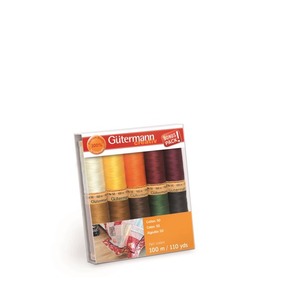 Gütermann Cotton 50 Fall Collection, 10 Spools