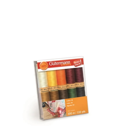 UPC: 0077780058576 | Gütermann Cotton 50 Fall Collection 10 Spools