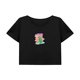 thumbnail image 1 of Camiseta corta informal para mujer, camiseta recortada a la moda de verano para viaje de oficina para mujer S, 1 of 7