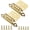 Gold, variant on 8 Pack Brushed Nickel Self-Closing Cabinet Hinges for 1/2" Overlay Face-Frame Kitchen Cabinet Doors, Modern Style, Steel Material