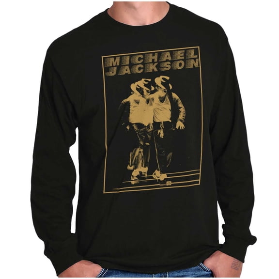 Michael Jackson Moonwalk Glitch Long Sleeve TShirt Men Women Brisco Brands S