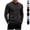 Dark Gray, variant on FOPSUFGWFO Men's Knit Sweaters 2 in 1 Crew Neck Sweatshirts With Shirt Collar Long Sleeve Pullover Tops for Business 3XL