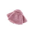 thumbnail image 3 of Cenuakty Infant Toddler Girls Cute Thick Fur Capes Cardigan Cloak Coat with Bowknot Pom-Pom Balls Winter Warm Outerwear, 3 of 9