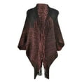thumbnail image 2 of MSJUHEG Sheer Scarf,Boho Scarf,Scarves Lightweight,Cotton Scarf Lightweight,Floral Scarf,Shawl Imitation Coat with Woolen Edge Shawl Scarf Multi Purpose Black A, 2 of 3