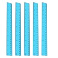 thumbnail image 1 of 5pcs Plastic Straight Rulers 12 Inch Rulers Students Measuring Tools for School, 1 of 7