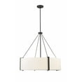 thumbnail image 2 of 28206-MB/WH Millennium Lighting Telfar - 6 Light Pendant-27 Inch Tall and 30 Inch Wide-Matte Black/White Finish, 2 of 6