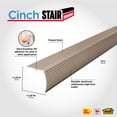 thumbnail image 3 of M-D Building Products 43377 72 In. Satin Nickel Aluminum CINCH® Fluted Stair Edging, 3 of 9
