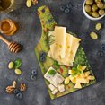 thumbnail image 5 of Flower Cutting Board, Colorful Field Poppies Bloom Flowers Lavender Farmland Hills Scenery, Decorative Tempered Glass Cutting and Serving Board, Wine Bottle Shape, Yellow Red Green, by Ambesonne, 5 of 5