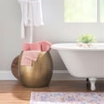 thumbnail image 6 of Home Square Metal and Wood Drum Side Table with Storage in Gold - Set of 2, 6 of 11