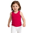 thumbnail image 2 of CPNG Girls Racerback Tank Tops Solid Color Sports Dance Basic Sleeveless Tank Tops Children's Athletic Dance Tops(Hot Pink,5-6 Years), 2 of 5