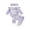 Purple, variant on Cjfdfy Newborn Baby Girls Fall Outfit Long Sleeve Little Sister Letter Embroidery Striped Romper And Pants Headband 3-piece Set Infant Baby Girl Ruffle Ribbed Fall Winter Clothes