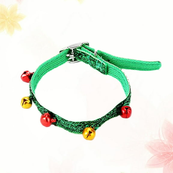 Pretyzoom Adjustable Jingle Bell Dog Collar for Small Dogs, Xmas Choker with Bells Pet Necklace Pet Supplies Christmas (Assorted Colors)