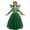 00-Green838, variant on WOYY Little Girls Halloween Role Play Tulle Fairy Dress with Accessories Outfits, Green