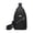 🍒 Black_Base#6915, variant on Sling Bag Shoulder Backpack Chest Bag Polyester, Water-Resistant Crossbody Daypack with Earphone Hole, Adjustable Strap, Multi-Pocket, Black Blue Red Purple