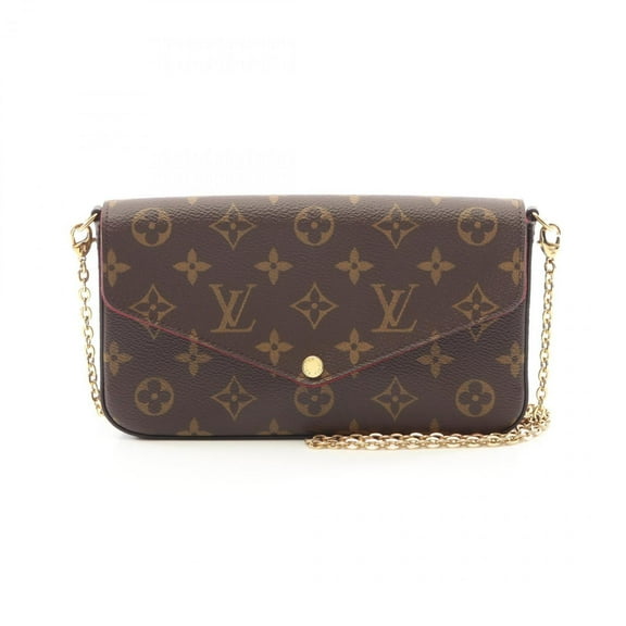 Pre-Owned Louis Vuitton Felicie Pochette Shoulder Bag, Coated Canvas and Leather,... (Good)