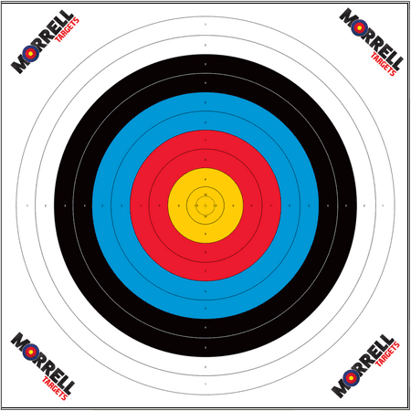 UPC: 0036496112385 | Morrell 80Cm Archery Target Paper Face Official Nasp Scoring Paper 100 Pack
