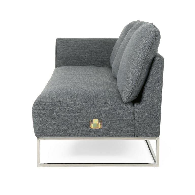 2 Pc Sofa Chaise Sectional Clarke Platinum Baci Living Room