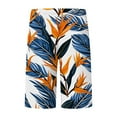 thumbnail image 4 of AOMPMSDX Mens Summer Digital 3D Printed Shorts Elasticated Waisted Beach Pants Navy XXL, 4 of 5