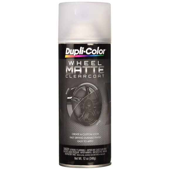 Dupli-Color EHWP10600 Wheel Coating Clearcoat, Matte, Clear, 12 oz.