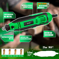thumbnail image 2 of Kit de Mini Taladro  Bloosom Tipo Dremel 211 Pzas. Verde, 2 of 5