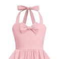 thumbnail image 6 of enyan Toddler Flower Girl Dress Girl Smocked Dress Summer Casual Short Sleeve Dresses Floral Print Sundress Princess Dress for Toddlers,Pink,5-6 Years, 6 of 6