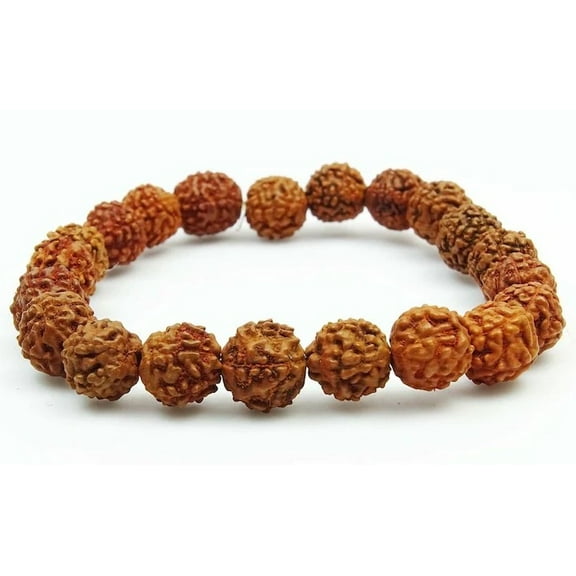Natural 5 Face Rudraksha Bracelet 8mm Rudraksha Elastic Bracelet