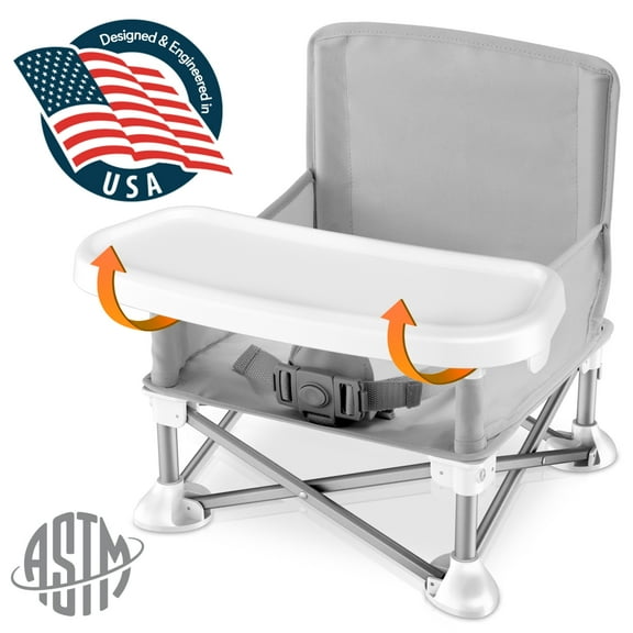 SereneLife Baby Booster - Baby & Toddler Booster Seat Feeding Chair, Easy Setup Portable & Folding Style