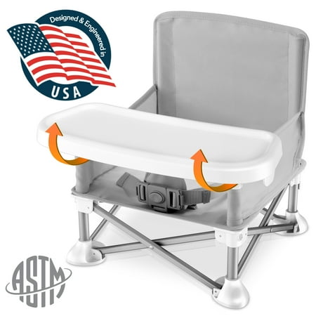 SereneLife SLBS66 - Baby Booster - Baby & Toddler Booster Seat Feeding Chair, Easy Setup Portable & Folding