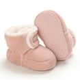 thumbnail image 5 of Eltusu Baby Girls Snow Boots, Soft No Slip Cotton Thermal Winter Booties Pink Size 6-9 Months, 5 of 7