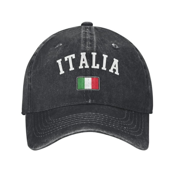 Italy Flag Cowboy Hat Baseball Hat Trucker Hat For Men Women Retro Denim Hats Baseball Cap Dad Hat