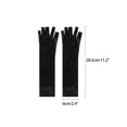 thumbnail image 2 of INSPIRE CHIC Women's Fishnet Glove Elastic Elbow Length Half Finger Mesh Gloves One Size Black, 2 of 7