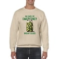 thumbnail image 3 of In Case Of Emergency Break Glass Sweatshirt Men's -SmartPrintsInk Designs, 3 of 4