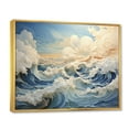 thumbnail image 2 of Designart "Clouds Celestial horizon II" Landscapes Floater Framed Wall Art Print, 2 of 7