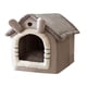 thumbnail image 1 of Cama plegable para gatos, casa cálida para perros, cesta de nido para dormir de felpa semicerrada para interiores Tmvgtek Oficina Multiescena Multifunción, 1 of 9